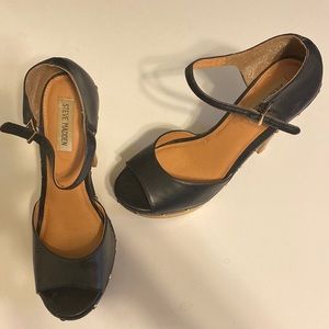 Steve Madden Leather Studded Platform Heels